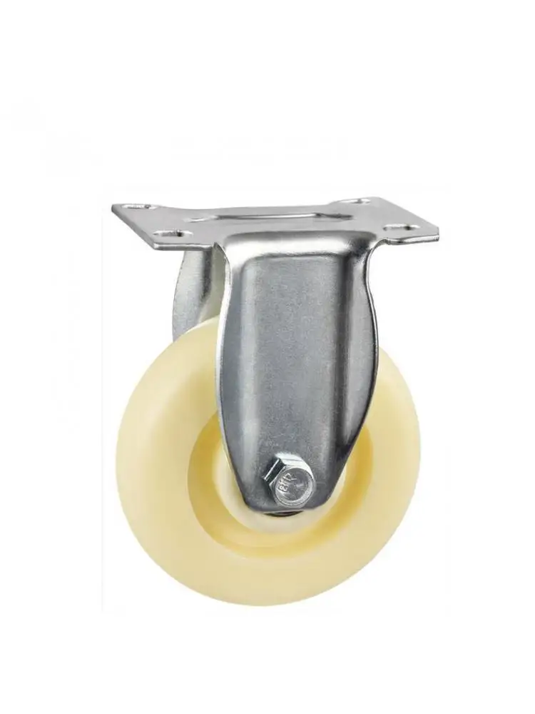 

1 Pc Casters 5 Inch nylon Directional Wheel Diameter 125mm Wear-Resistant Fixed Roller Medium Double Bearing Kitchen