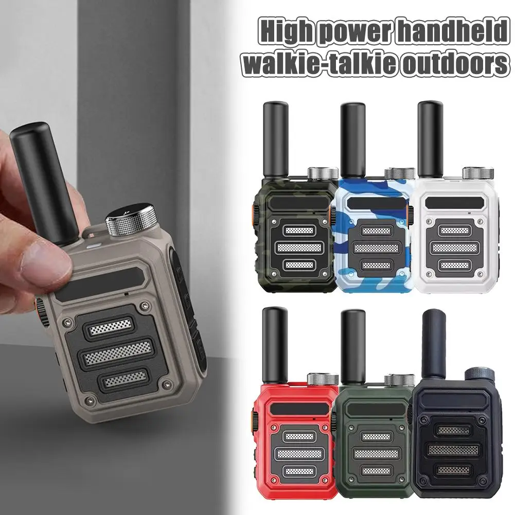 10 Km Steel Gun Wide Range Motorcycle Walkie-talkie High-power 5W Handheld USB Mini Outdoor Controller One-click Frequency Y9E9