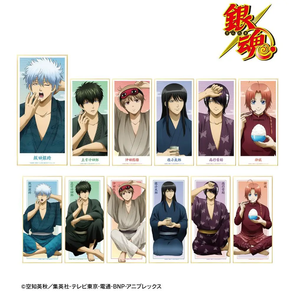 Japan Armabianca Goods Gintama Metal Badges Colored Paper Standing Sign The Beginning Of The Day