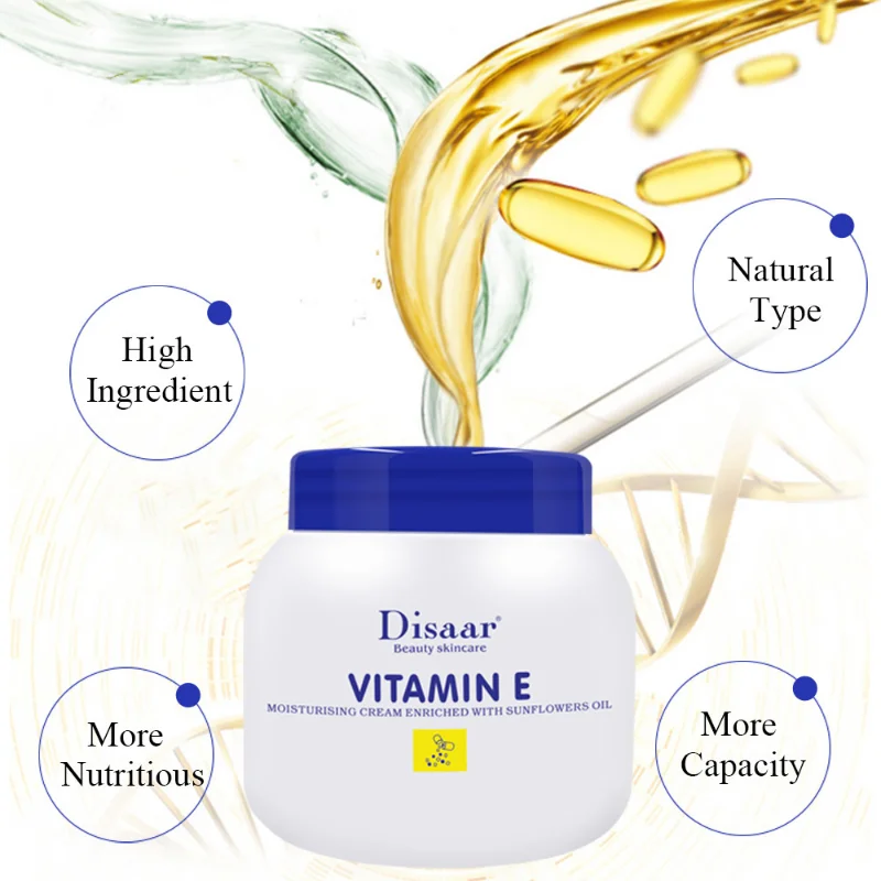 Vitamin E Whitening Cream For Dark Skin Lighten Pigment Crotch Armpit Body Brighten Cream Moisturizer Skin Care Product 200ml