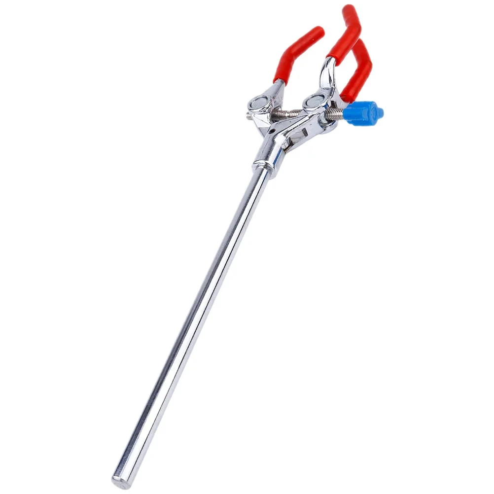 Stainless Steel Flask Clamp Three-Claw Clip 3-finger Laboratory Holder Metal Burette Supplies