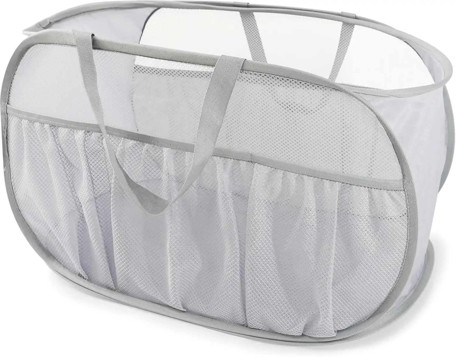 

Laundry Baskets, Upgrade Pop Up Laundry Hamper with Convenient Bags, Foldable Laundry Basket Mesh Light Weight, Easy to Carry Cl