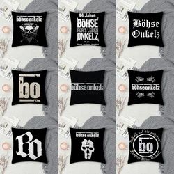 B-Bohse O-Onkelz Rock Pillow Case Sofa Decorative Home Double-sided Printing Short Plush Cushion Cover Throw Pillow Cover Gifts