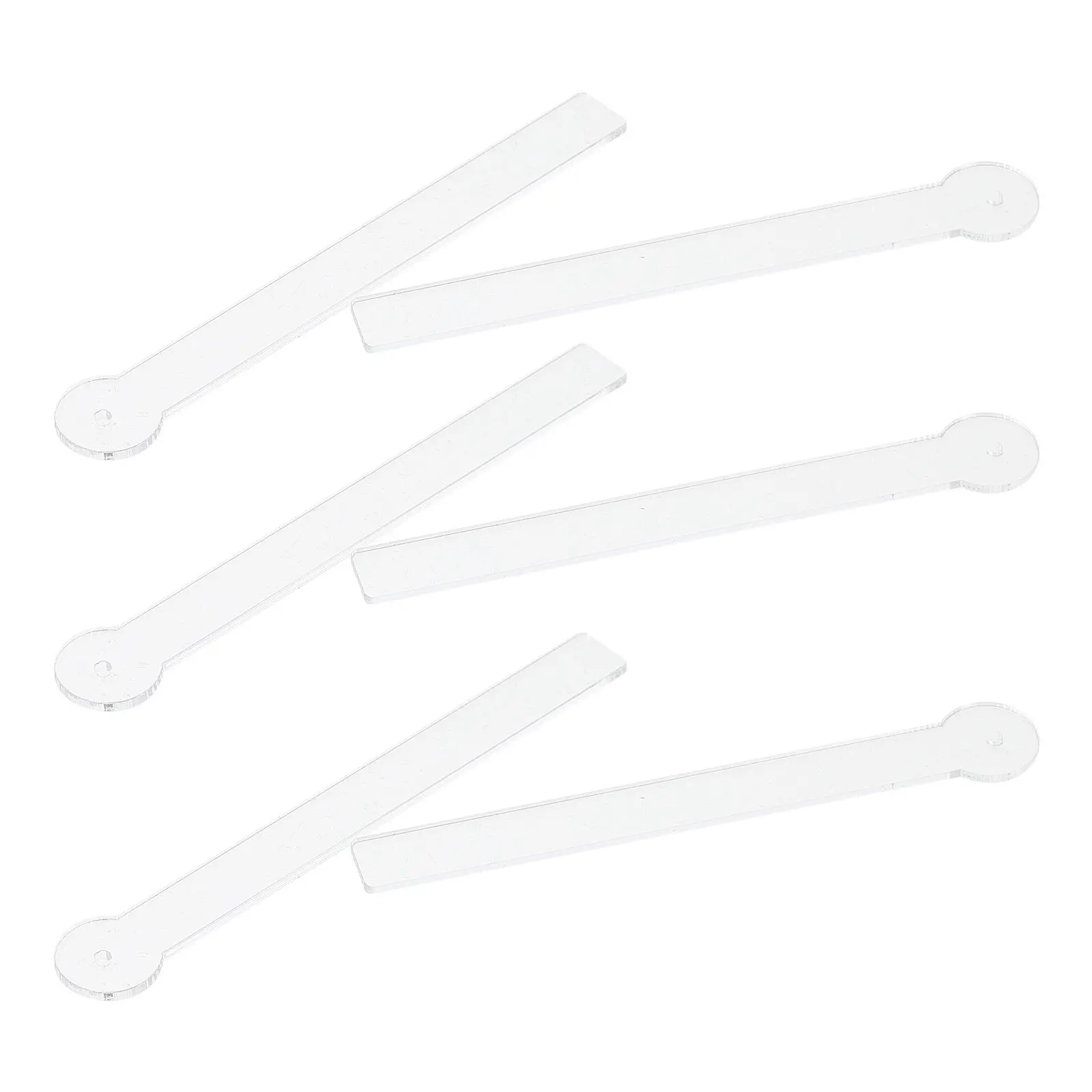 6Pcs Premium Acrylic Earring Try on Sticks Compact Exquisite Jewelry Display Rack for Retail Stores Hair Accessories Shops