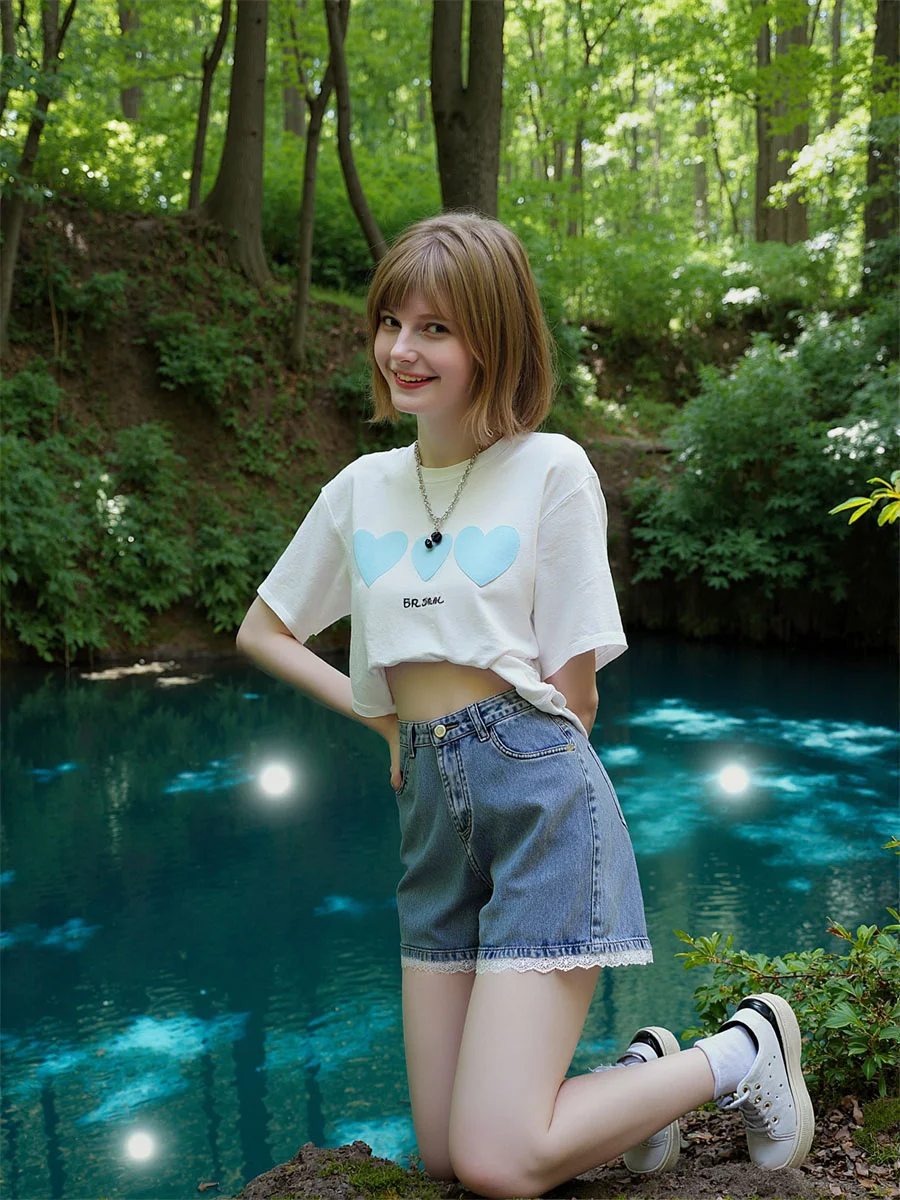 Pantalones cortos para mujer, Mini pantalones cortos vaqueros de cintura baja, ropa para discoteca con adornos de encaje de retales, ropa Sexy Y2K Hot Girl Night Street Party Hotsweet Clubwear