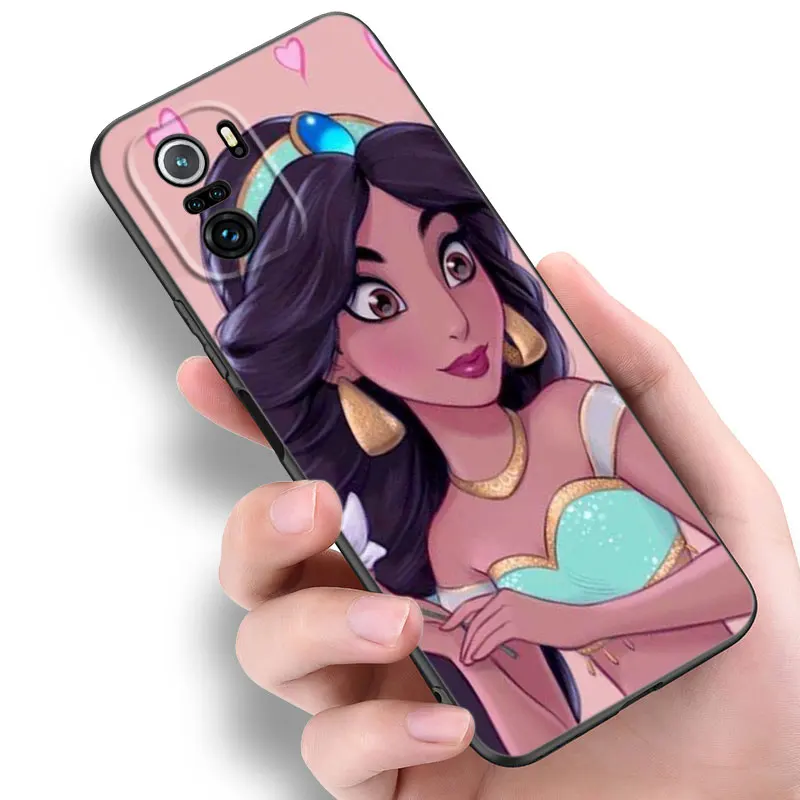 Aladdin And Princess Jasmine Phone Case For Xiaomi Mi 9 SE 8 10 10T 11 12 13 Lite 9T 11T 12S 12T 13T Pro 5G 11i 12X Black Cover