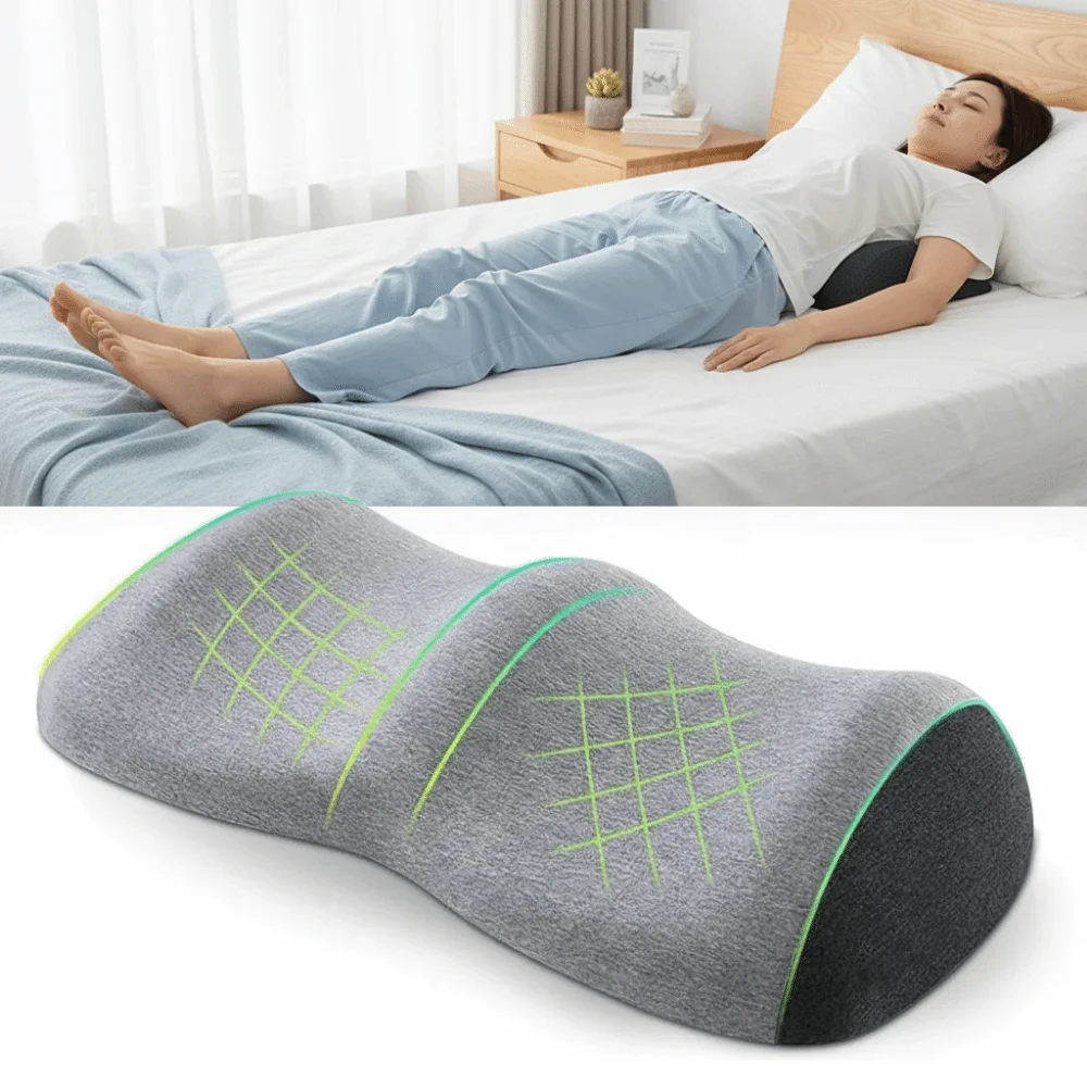 

Подушка для ног Four Seasons Wave Shape: хлопковая, с эффектом памяти, разноцветная, для коленей, комфортная подушка-подставка для ног для пожилых людей