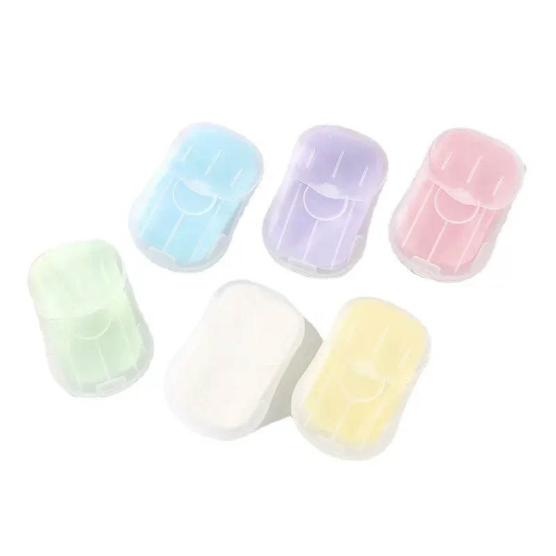 50/100pcs Cleaning Soaps Scented Slice Washing Hand Bath Travel Scented Foaming Portable Hand Wash Soap Paper Body Cleanser Tool