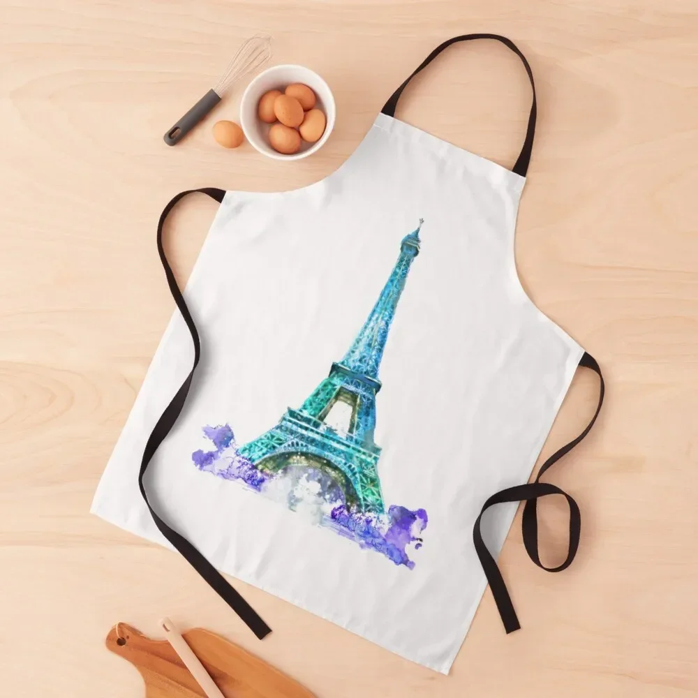 

Paris eiffel tower Apron Kitchen Man Ladies work gowns for women cleaning Apron