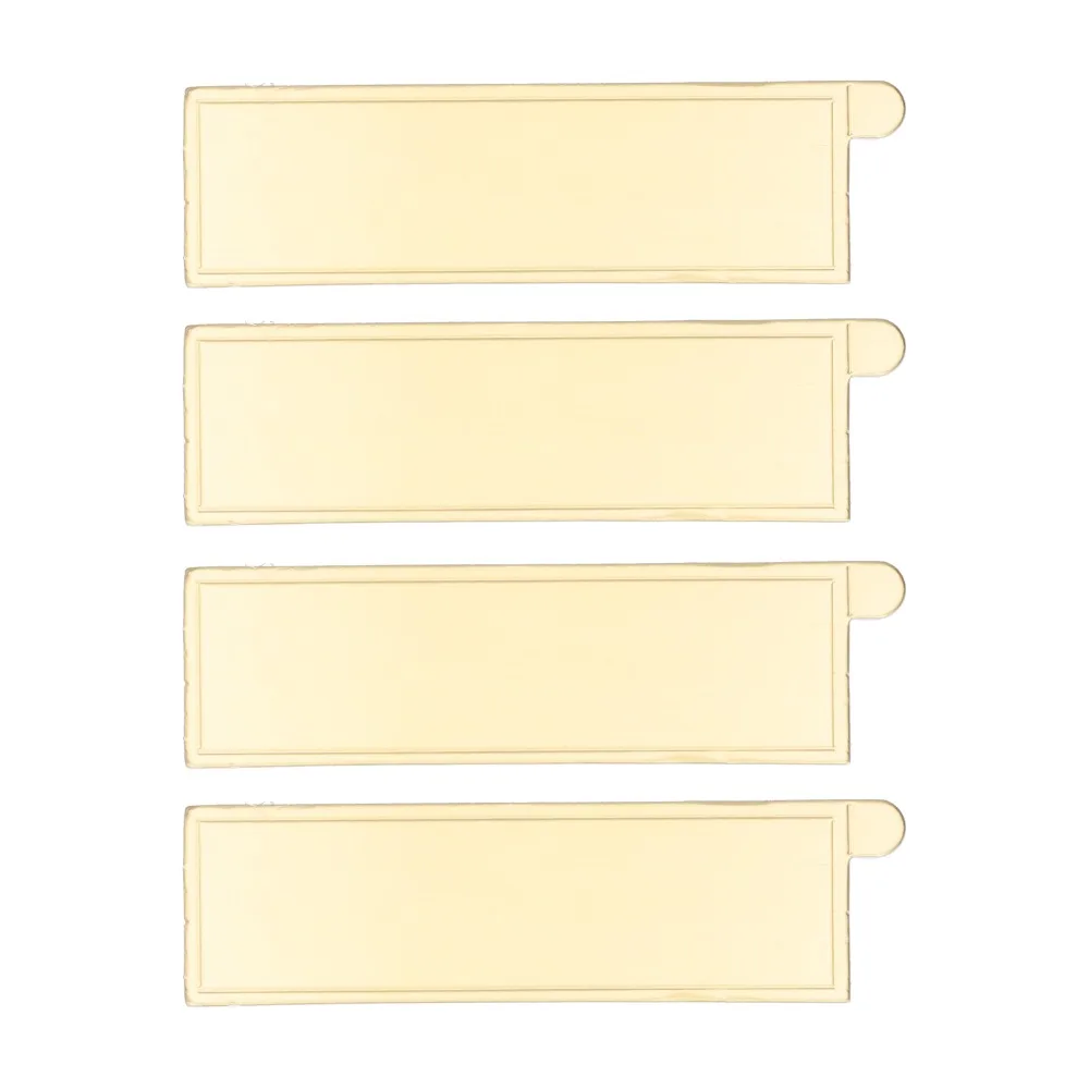 100pcs Mini Rectangle Mousse Cake Boards Food-Grade Cardboard Dessert Display Tray Coasters Handle Cupcake Base Bakery Catering
