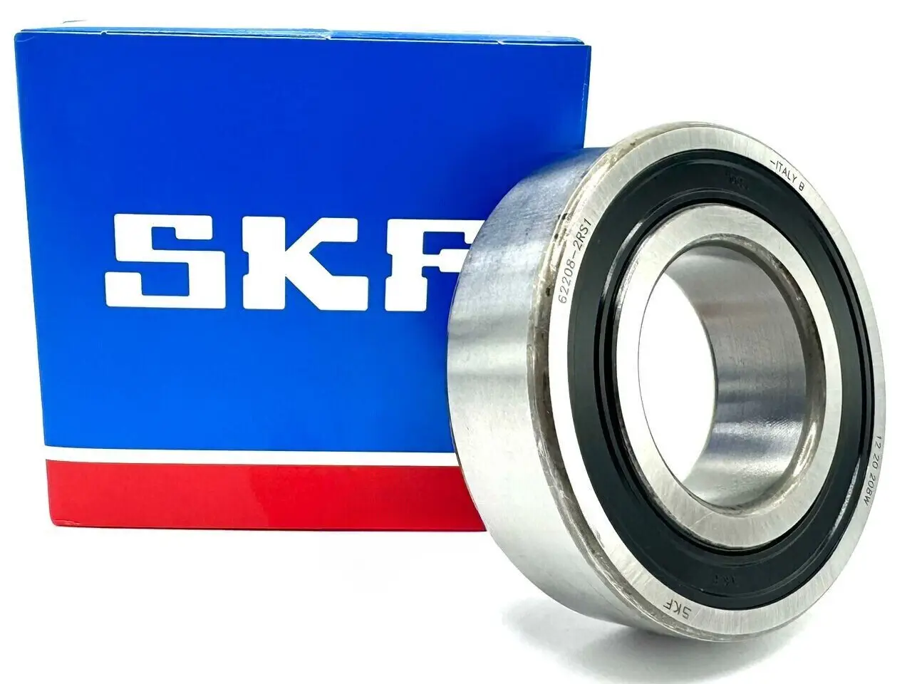 SKF 62208 2RS1 DEEP GROOVE BALL BEARING, RUBBER SEALED 40x80x23 mm