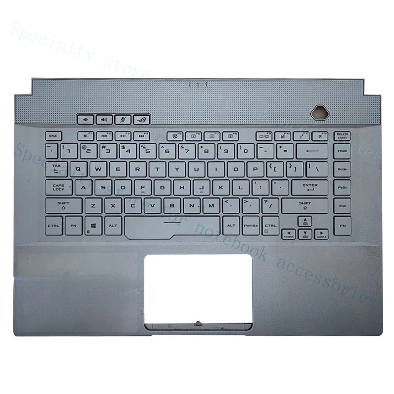 

Подставка для рук (пальмрест) A+ для ASUS ROG Zephyrus GX502GW GM502 GU502, с клавиатурой US, синяя
