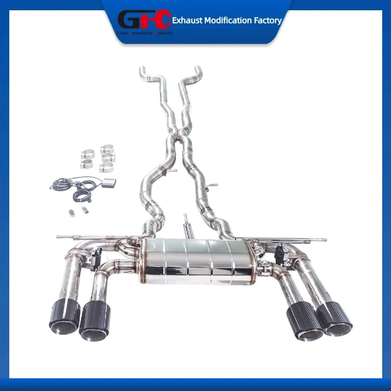 Catback Valvetronic Exhaust Pipe for Jaguar XKR X150 4.2L 2006-2009 High Performance Stainless Steel Valve Exhaust Muffler