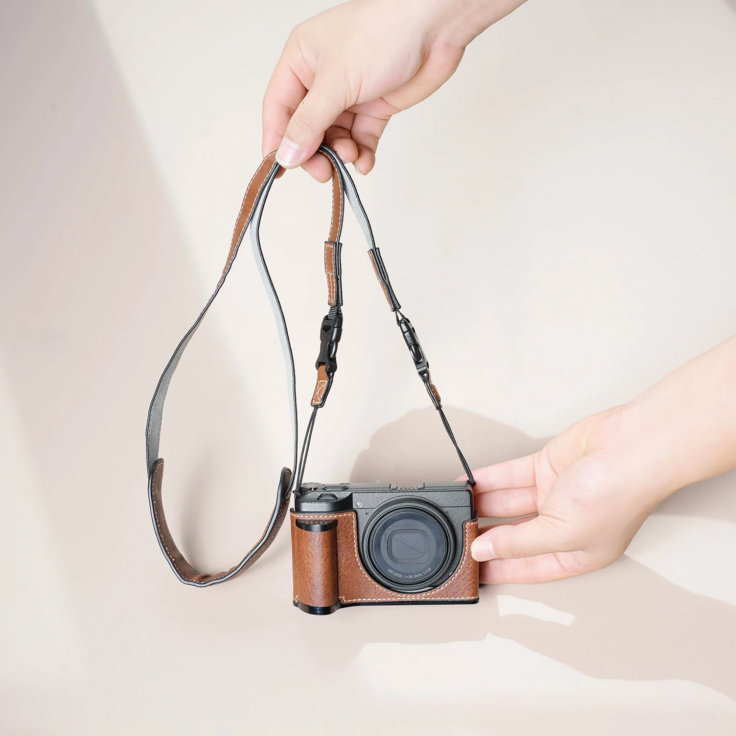 

Handle PU Protective Case FOR Ricoh gr3 gr3x camera bag base leather case portable wrist strap shoulder strap accessories