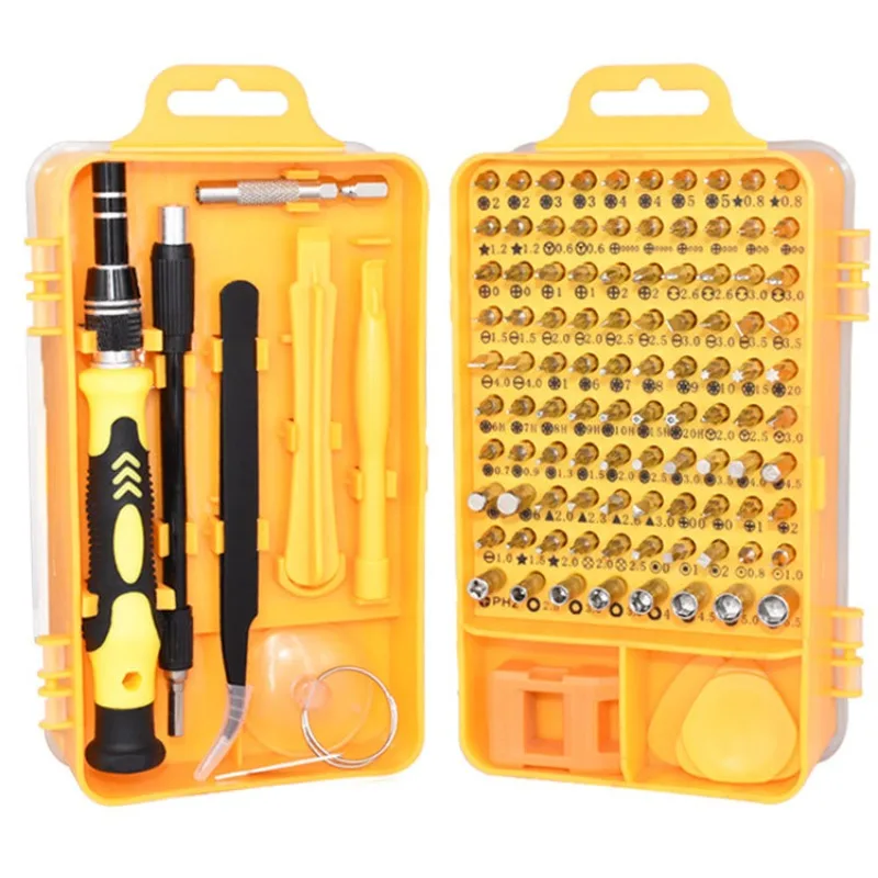 Precision Screwdriver Set,140 in 1 Repair Tool Kit with 118 Bits Magnetic Screwdriver Set for Computer,Laptop,Phone Etc