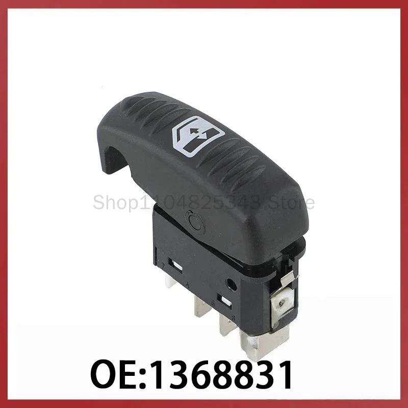 

1368831 Подходит для автозапчастей Scania, переключатель стеклоподъемника, одинарный переключатель управления электростеклоподъемником