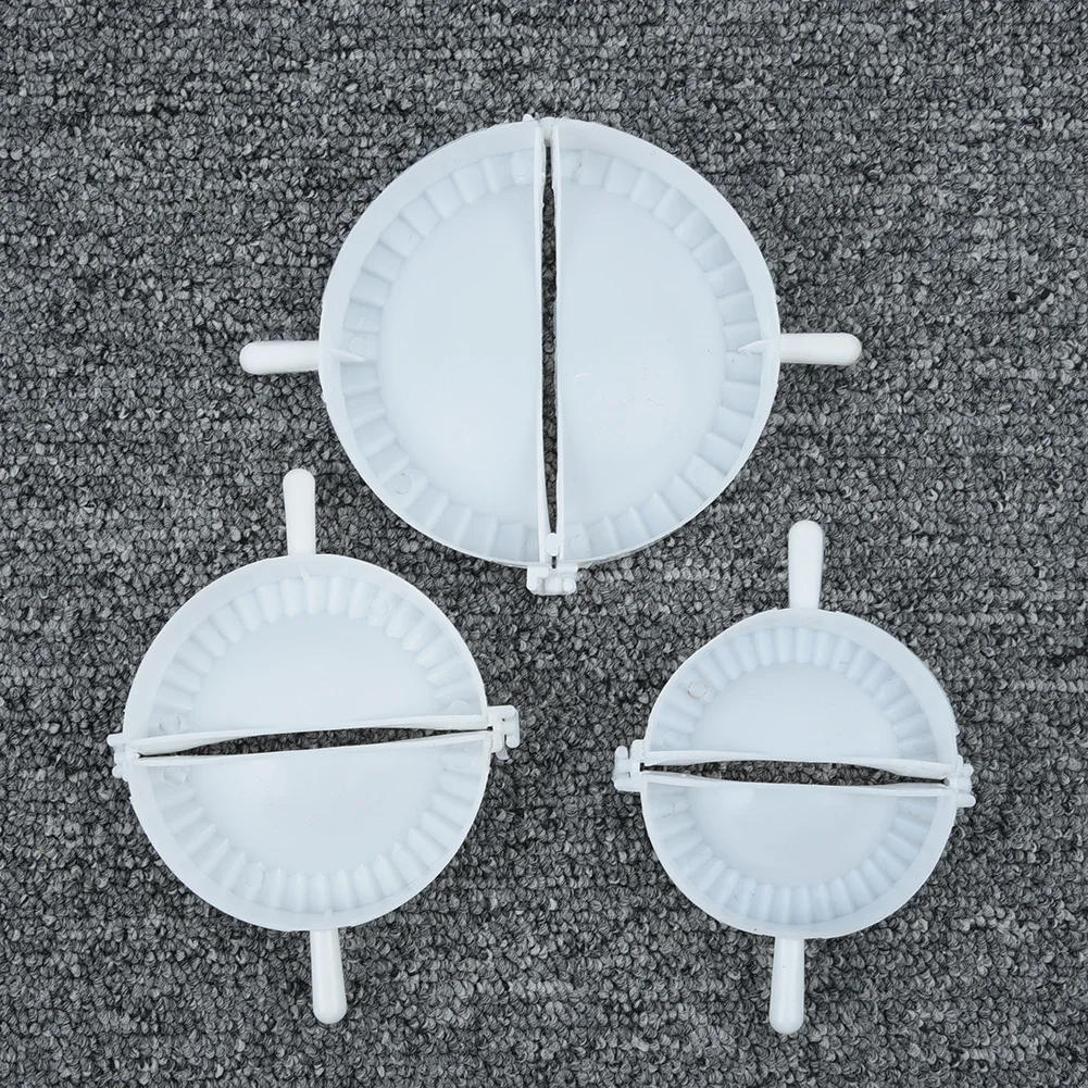 3 unids/set máquina para hacer dumplings molde de plástico para dumplings moldes de prensa de masa DIY cocina S/M/L jiaozi máquina para hacer dumplings utensilio de cocina