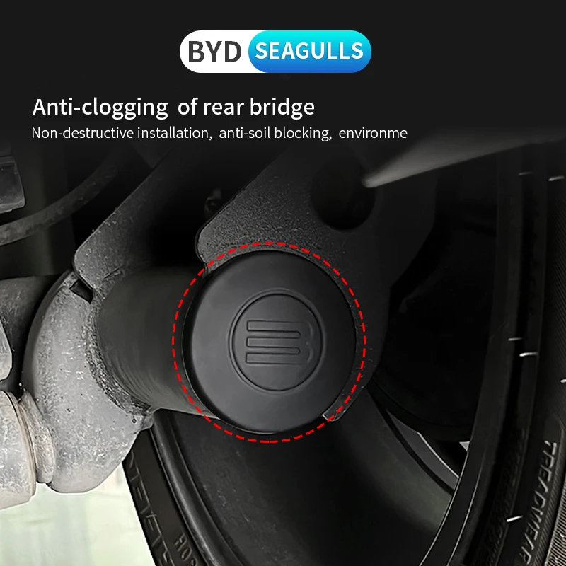 

For BYD Seagull Dolphin mini Rear Axle Anti-Silicone Clogging Dust And Water Protection Refit Cover Prevent Plugging and Water