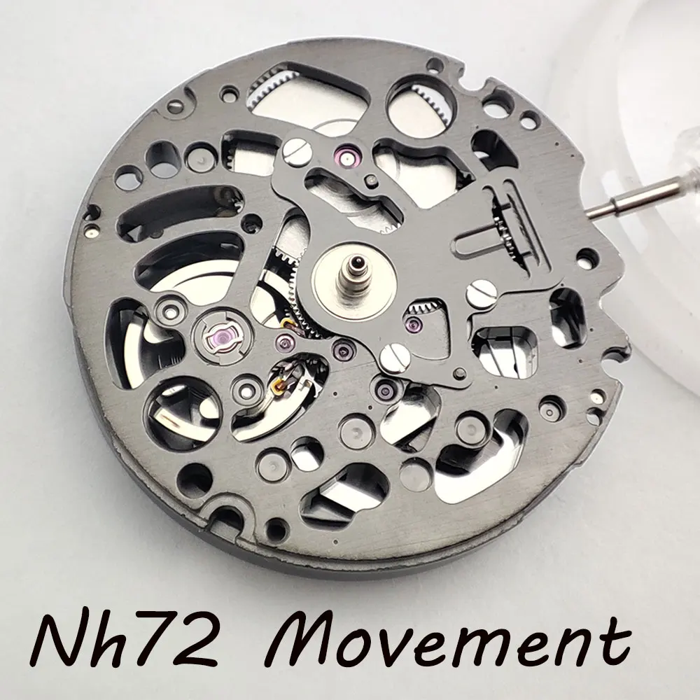 

Nh72 Movement Japan Original Luxury Automatic Skeleton Mechanical Nh72 Watch Movement Repair Mod Replacement