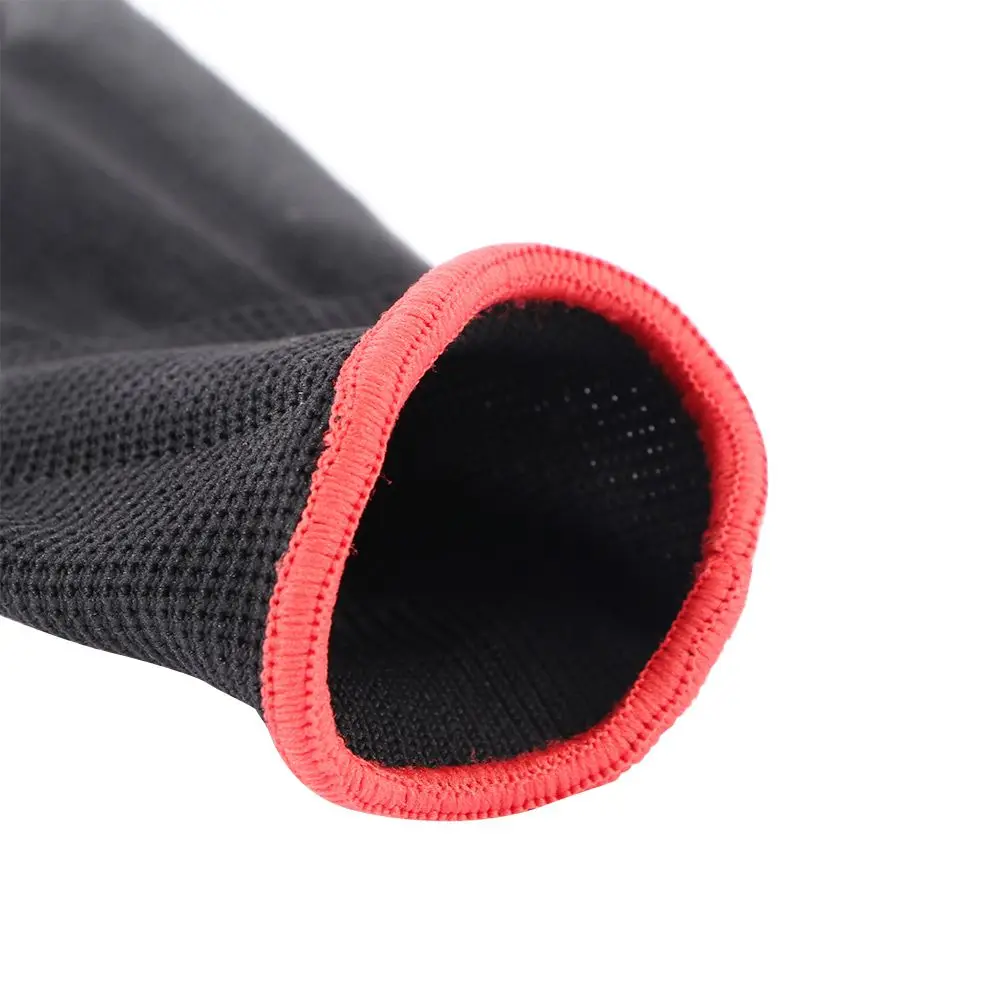 Black 6 Pairs Palm Coating Workplace Builders Grip Protection Work Glove Garden Supplies Safety Gloves