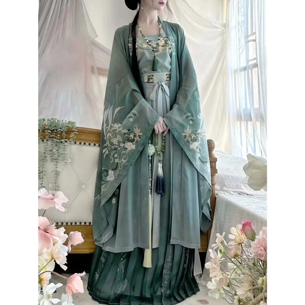 Hanfu Dress for Women Traditional Chinese Style Oriental Elegant Princess Dance Costume Modern Daily Hanfu Ladies Folk Dress