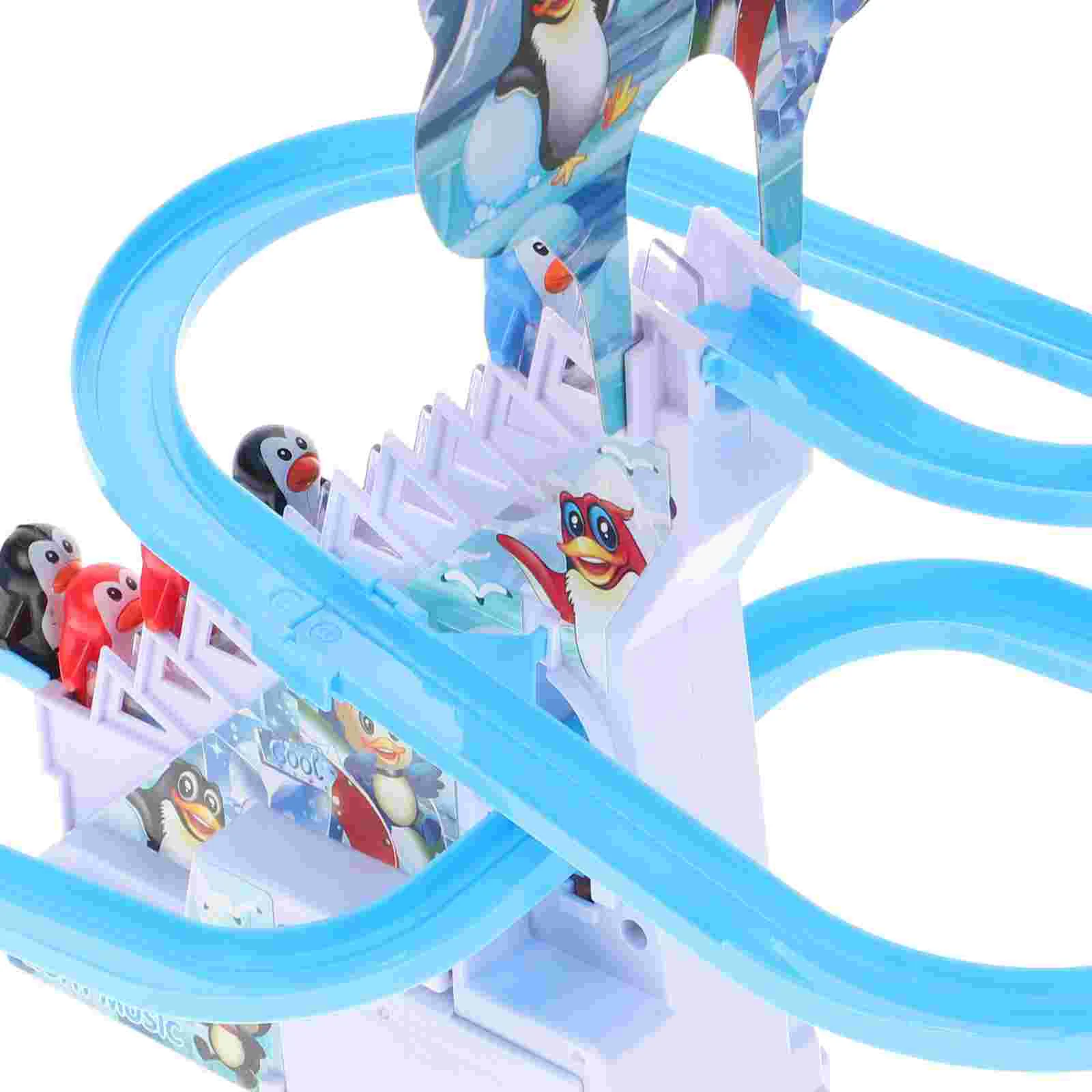 Kids Toy for Boy Penguin Girl Toys up and down Climbing Stair Electric Blue Sliding Kit Child