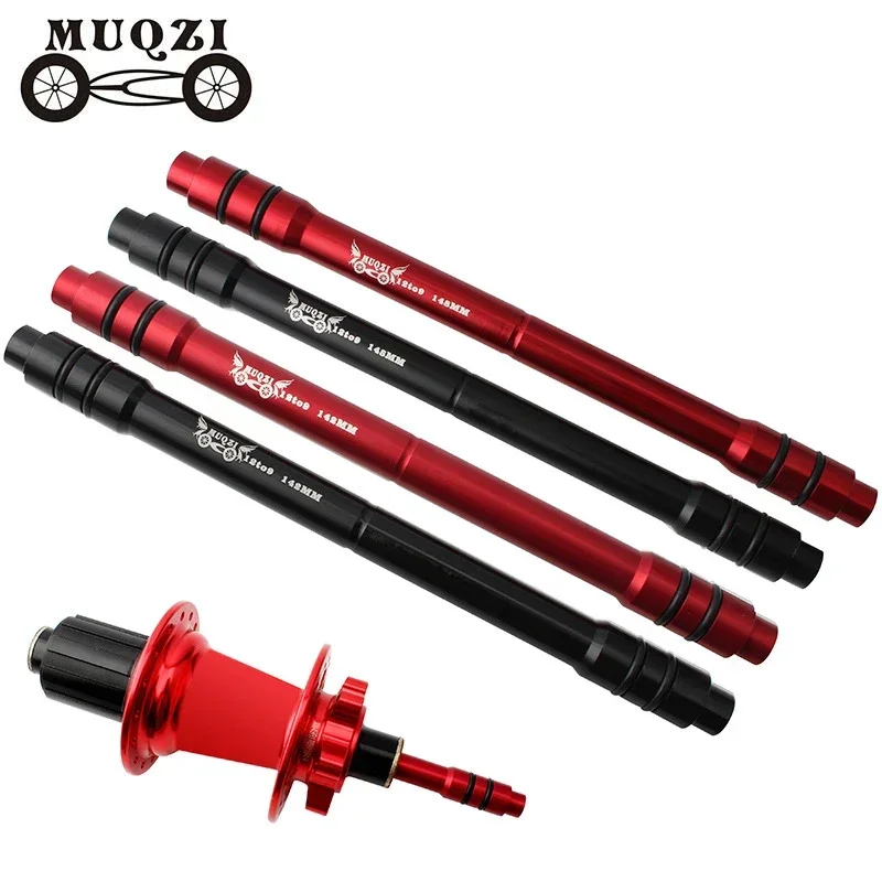 

MUQZI горный велосипед черный/красный рычаг переноса вала ствола EIEIO втулка из алюминиевого сплава конвертирующий шарнир 12 мм до 9 мм детали велосипеда