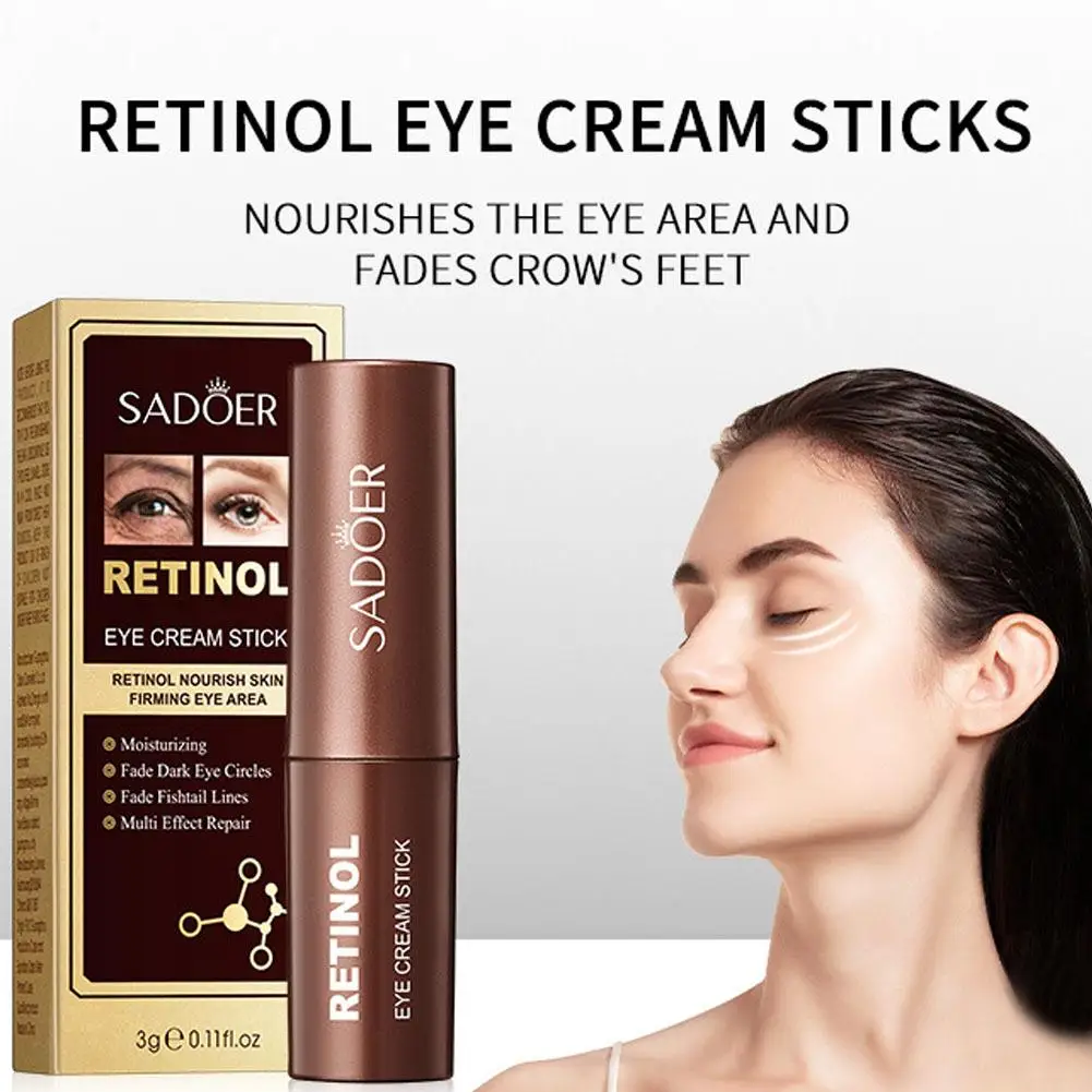 ใหม่ Retinol Eye Cream Stick Anti Dark Circles ภายใต้ตา Firming Care ดวงตา Moisturizing Eye Skin ครีมผลิตภัณฑ์ S6d7