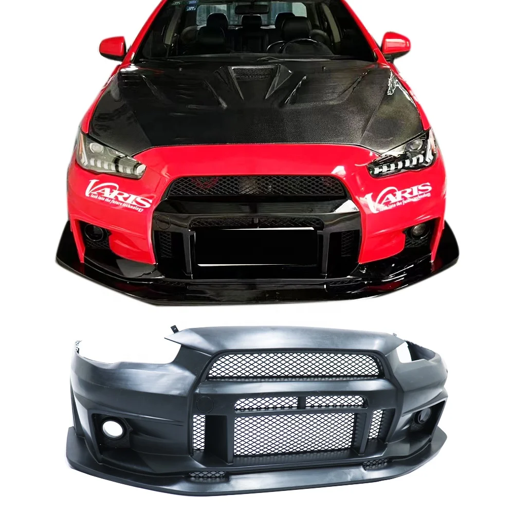 

Car Bodykit For 2009-2017 Mitsubishi Lancer Change To Varis Front Bumper For Lancer EX Upgrade Varis Style PP Plastics Material