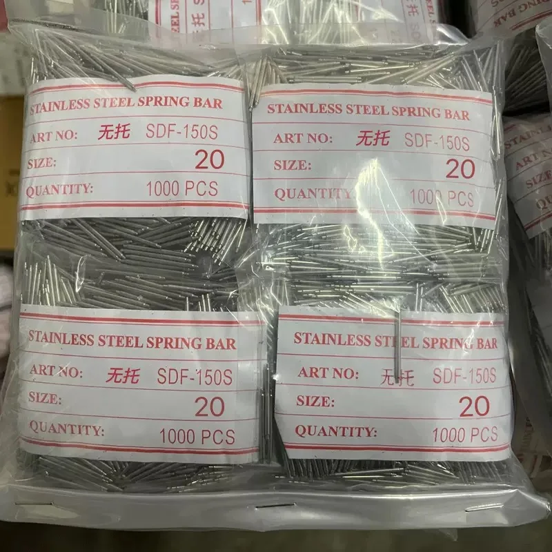 1000pcs Dia 1.5mm/1.8mm No Support Spring Bar Watch Strap Link Pins Fits Width10mm-24mm Watch Bracelet Stainless Steel Link Pins