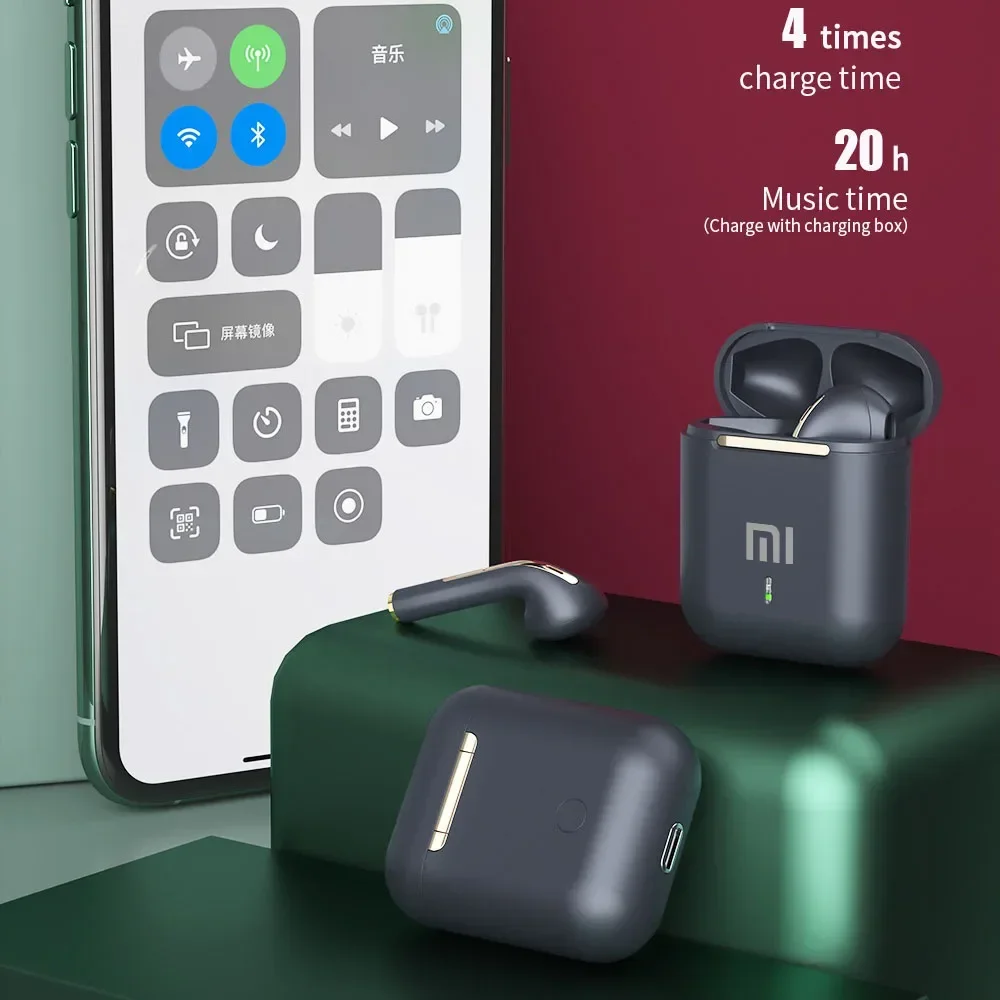 XIAOMI J18-Écouteurs intra-auriculaires sans fil Bluetooth TWS, casque d\'écoute, oreillettes authentiques, stéréo, pour jeu, sport, avec micro