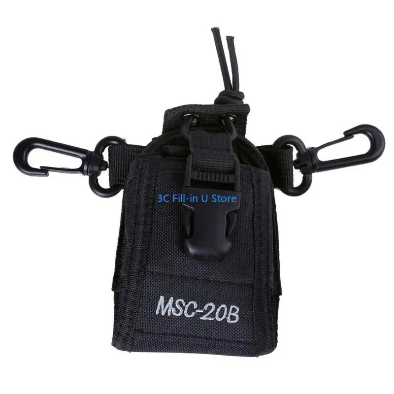 G8ta Two Way Radio Holsters Portabel Nylon Belt Bag Nylon Belt Bag Tas Penyimpanan Interphone