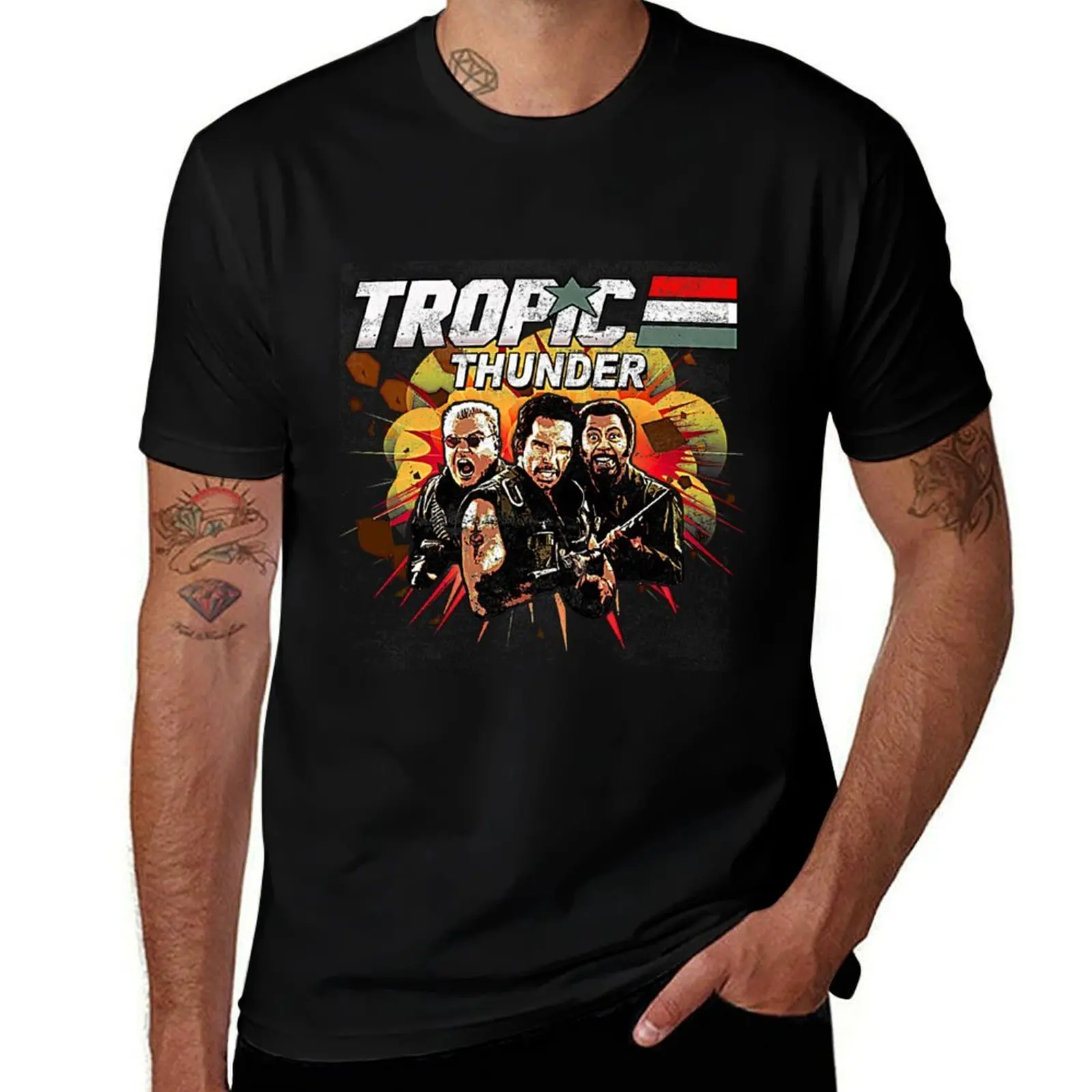 Tropic Thunder, distressed T-Shirt Plus Size Short Sleeve T-Shirt