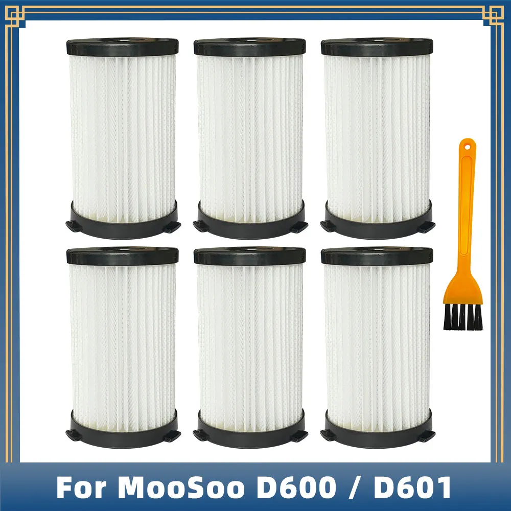 Compatible For MooSoo D600 / D601 / iwoly V600 / Conga Thunderbrush 520 550 560/ Ariete Handy Force 2761 Hepa Filter Spare Parts