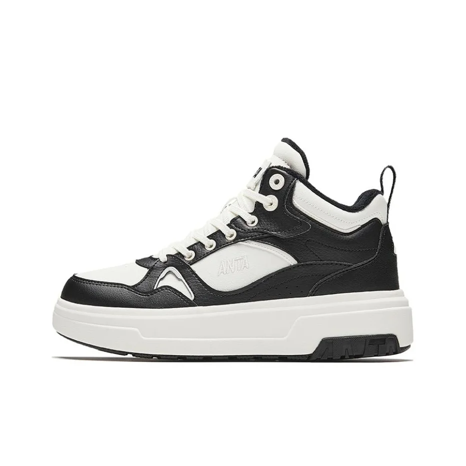 Anta Athleisure, Fleece Lined, Comfortable Versatile Elegance, Cushioning Slip Resistant Abrasion Resistant High top 922348902-4