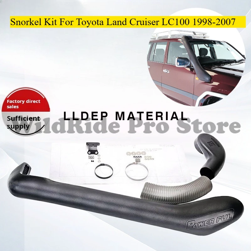 

For Toyota Land Cruiser LC100 1998-2007 Snorkel Kit Waterproof Air Intake Off-Road 4x4 Wading Hose Upgrade