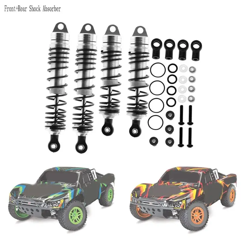 【Price Drop !!】 1Set Metal Front+ Rear Shock Absorber Upgrade Parts For Traxxas Slash 4X4 VXL 2WD Rustler Hoss Stampede 1/10 RC