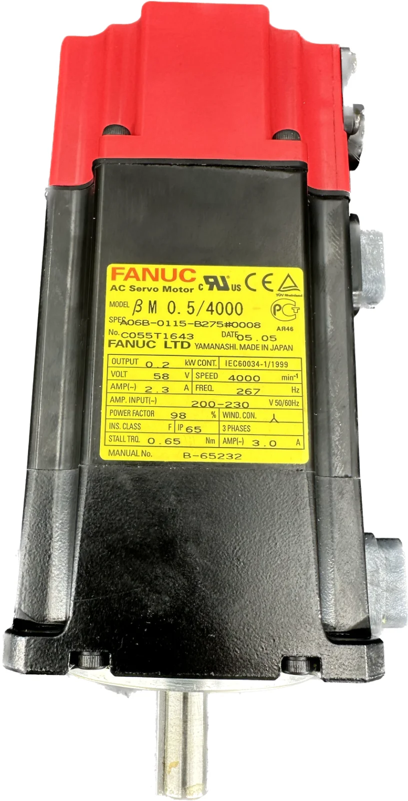 A06B-0115-B403 refurbished Fanuc Servo Motor  warranty 3 months Test OK