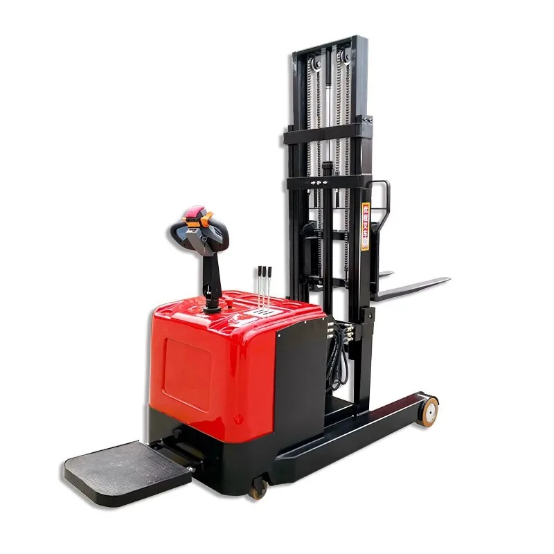 Fully Automatic 2-Ton Forward-Moving Electric Forklift Stacker With Hydraulic Lift 1-Ton Small Loading Unloading 220v Voltage