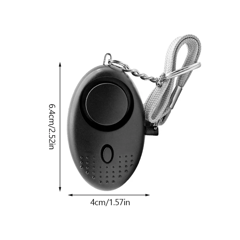 Self Defense Alarm 120dB Egg Shape Girl Women Security Protect Alert Personal Safety Scream Loud LED Keychain Emergency Alarm