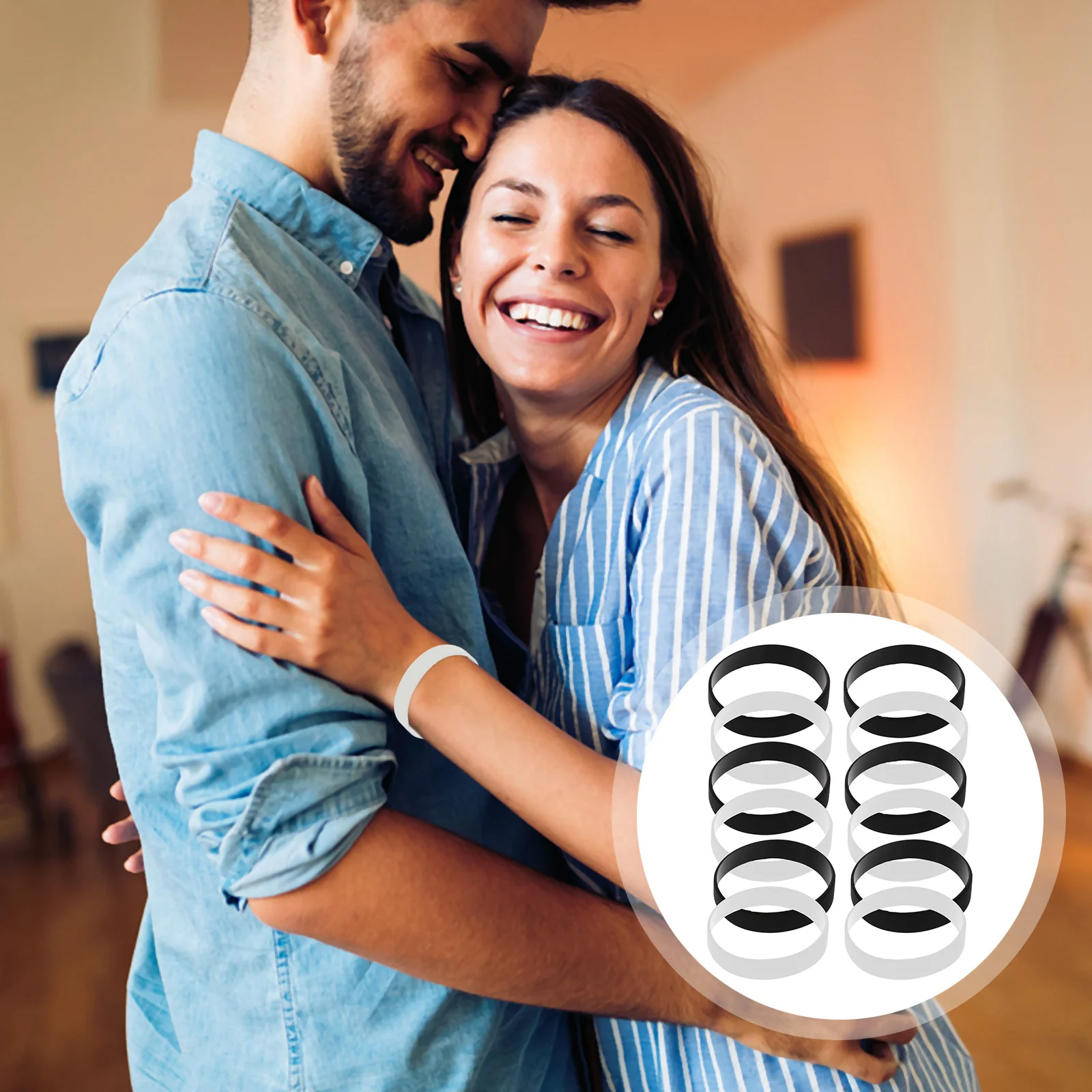 

24Pcs Silicone Wristbands Colored Elastic Skin-Friendly Straps for DIY Watch Bands Decorative Comfortable Bracelets