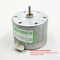 Micro EG-530AD-9B Motor CCW DC 9V 2400RPM Radio Cassette Recorder Motor Tape Duplicator Engine