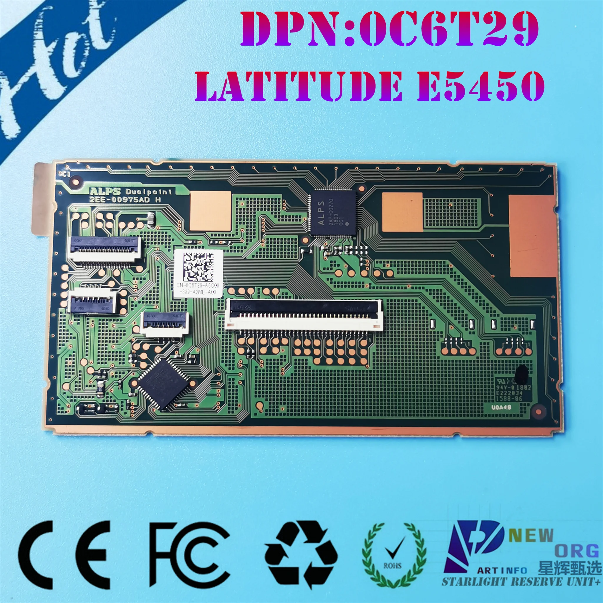 

Laptop touchpad for Dell Latitude 5480 5490 5580 5590 E5470 E5450 E7450 E7470 PRECISION 3520 3530 series 0C6T29