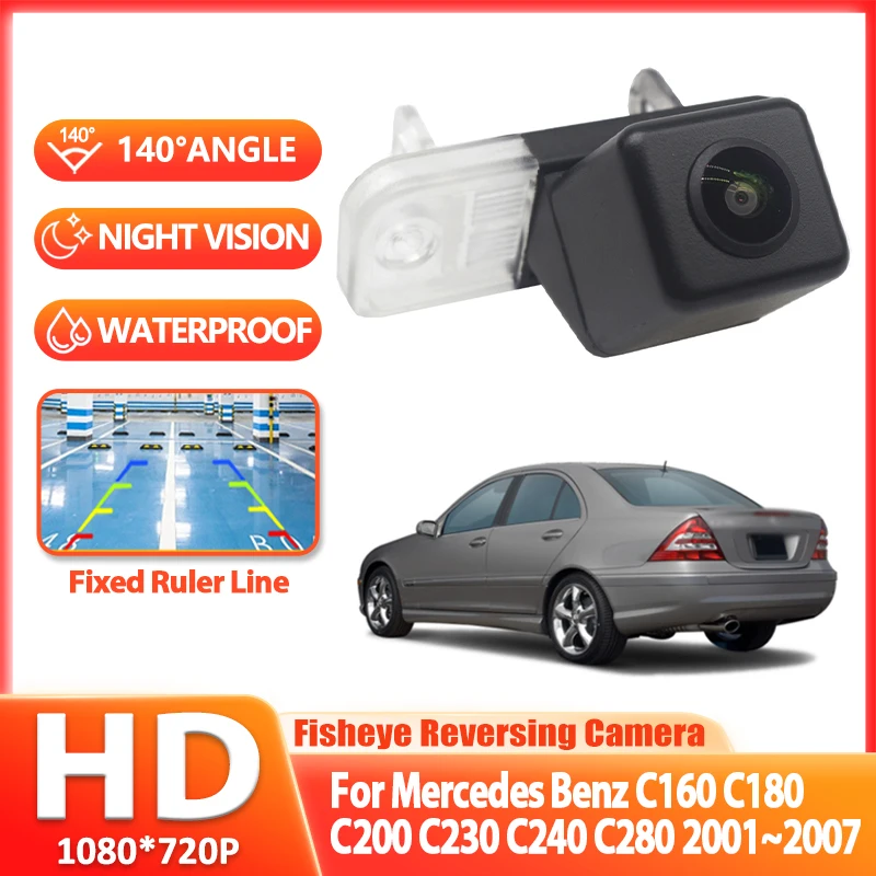 Car Rear View Backup Reverse Camera HD CCD ​For Mercedes Benz C160 C180 C200 C230 C240 C280 2001 2002 2003 2004 2005 2006 2007