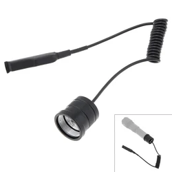 Aluminium Alloy Material 2 Buttons Remote Pressure Switch Fit for E17 Zoomable LED Torch Tactical Flashlight Strong Durable