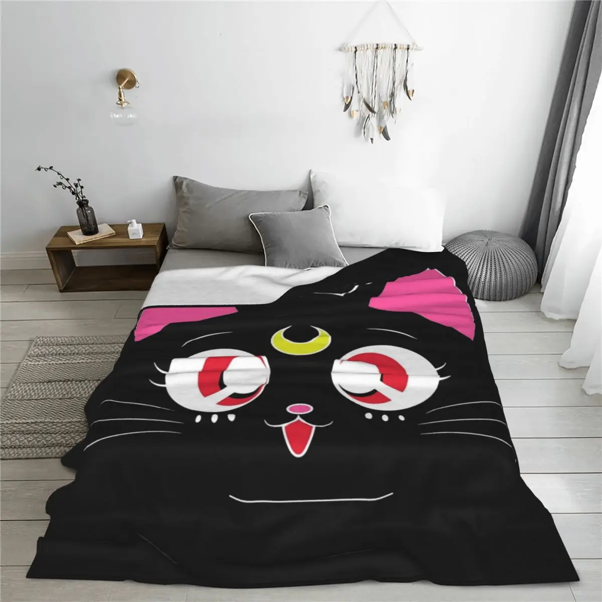 Anime Sailors Moons Blanket Velvet Winter Multi-function Ultra-Soft Throw Blanket for Home Bedroom Plush Thin Quilt