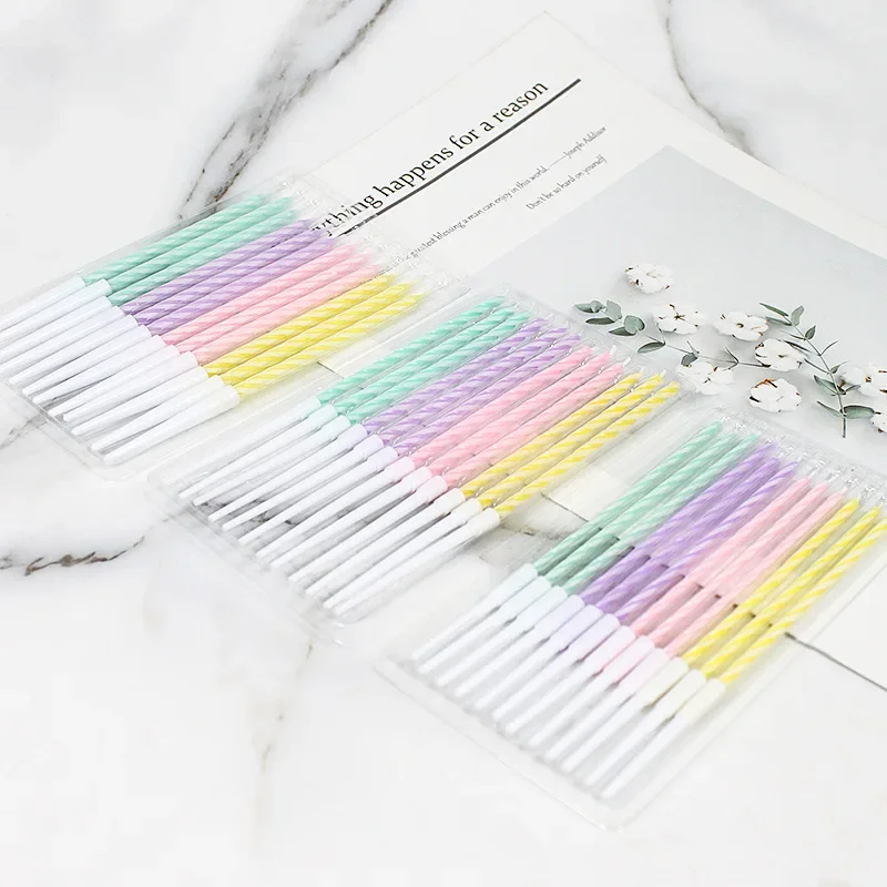 12 قطعة، شموع عيد الميلاد، دعائم صور لحفلات أعياد الميلاد بلون الحلوى، زينة كعكة قوس قزح، شموع كعكة الذكرى السنوية