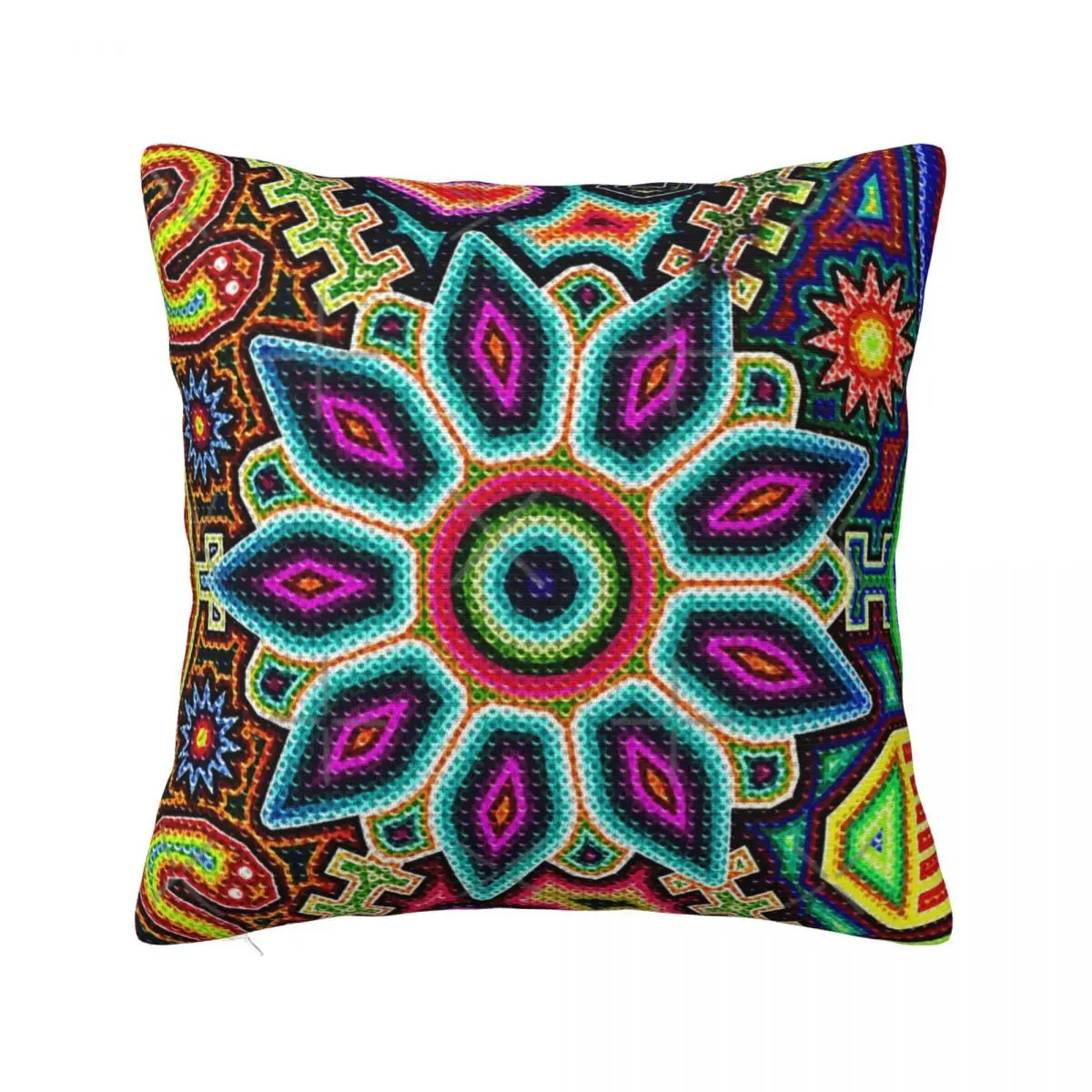 Huichol Art Mexico Pillow Case Dakimakura Cover Covers For Bed Pillows Pillow Case Pillow Cover