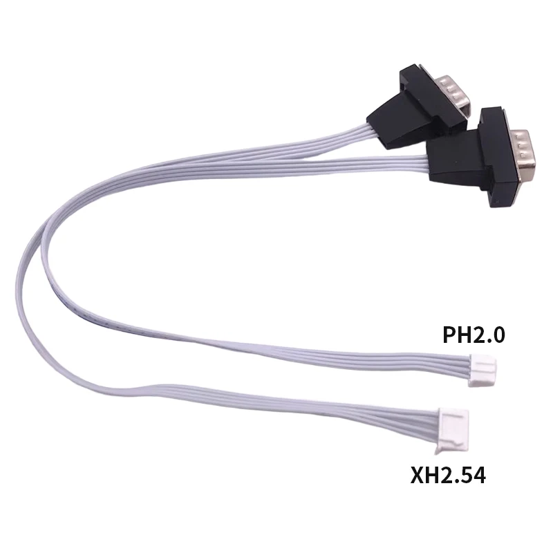 DB9 to XH2.54/PH2.0 Serial Port Data Terminal Cable Gold-plated RS232 9Pin Male Female to XH2.54mm BD9 to PH2.0 4p Small Port