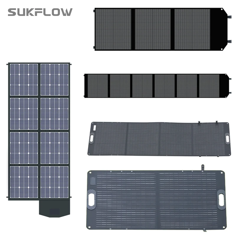 100W-400W Foldable Solar Panel 18V-20V Portable Folding Photovoltaic Panel Solar Cell Solar Charger for Camping Power Station